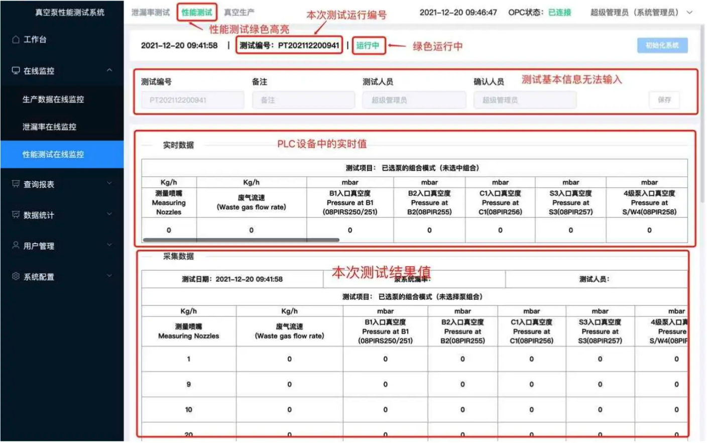 性能测试在线监控_工作中_真空泵性能测试系统